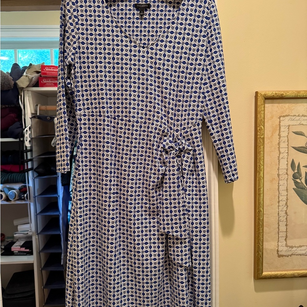 Blue Patterned Women's Dress